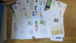 Fußball Briefe + Ganzsachen tolle Sammlung meist Deutschland Bundesrepublik 190 St.