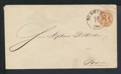 Altdeutschland Thurn & Taxis Ganzsache K1 Schoetmar Lippe nach Posen 22.11.1866