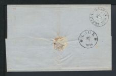 Altdeutschland Thurn & Taxis Brief EF 3 NrnSt. 331 K1 Schoetmar Lippe rs K1 Lage