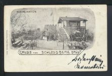 Ansichtskarte Brüx Most Tschechien Restaurant Schlossberg Gand Gent Belgien