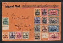 Altdeutschland Freistaat Bayern Wertbrief Satzbrief 136-151 HAN bei 135 München