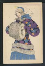 Ansichtskarte sign. Mela Köhler Wien Künstler AK Frauen Mode Göttingen nach