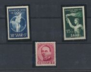 Briefmarken Deutschland Saarland ab 1945 Sammlung kleines Lot meist postfrisch