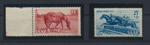 Briefmarken Deutschland Saarland ab 1945 Sammlung kleines Lot meist postfrisch