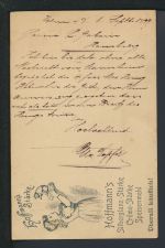 Altdeutschland Württemberg Reklame Privatganzsache Hoffmann Stärke mit der Katze