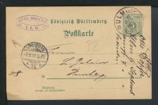 Altdeutschland Württemberg Reklame Privatganzsache Hoffmann Stärke mit der Katze