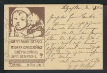 Deutsches Reich Reklame Privatganzsache Hoffmann Stärke mit der Katze