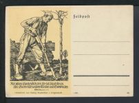 Ansichtskarte Deutsches Reich Künstler Linolschnitt von Georg Sluyterman