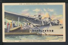 Ansichtskarte Flugpost Giant 32 Pan American Flying Clipper Flugboot Miami