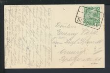 Bahnpost Ansichtskarte Dux Duchov Tschechien Walter von der Vogelweide Denkmal Kunst