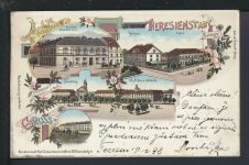 Litho Ansichtskarte Theresienstadt Tschechien Restaurant Garnisonskirche Prag KuK