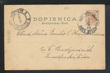 Jugendstil Litho Ansichtskarte Nového Bydžova Tschechien Budweis KuK 1898