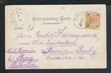 Litho Ansichtskarte Schwarzenau Österreich Bahnhof Restauration Prag Tschechien KuK