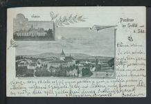 Litho Ansichtskarte Zamek Tschechien Prag 1899