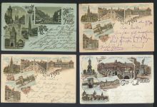 Prag Tschechien Sammlung von 13 alten fast nur Litho Ansichtskarten aus Nachlass