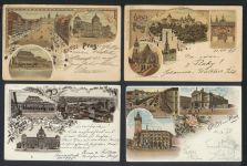Prag Tschechien Sammlung von 13 alten fast nur Litho Ansichtskarten aus Nachlass
