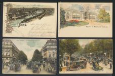 Oft Impessionismus Paris Frankreich tolle Sammlung von 96 alten Ansichtskarten aus