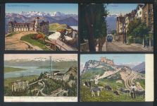 Schweiz schöne Sammlung von 47 alten Ansichtskarten aus Nachlass