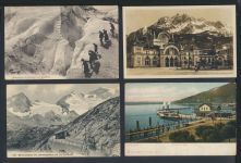 Schweiz schöne Sammlung von 47 alten Ansichtskarten aus Nachlass