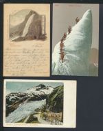 Schweiz schöne Sammlung von 47 alten Ansichtskarten aus Nachlass