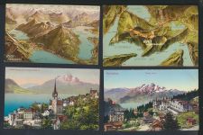 Schweiz schöne Sammlung von 47 alten Ansichtskarten aus Nachlass
