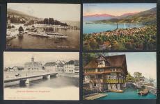 Schweiz schöne Sammlung von 47 alten Ansichtskarten aus Nachlass