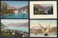 Schweiz schöne Sammlung von 47 alten Ansichtskarten aus Nachlass