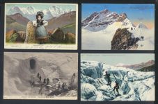 Schweiz schöne Sammlung von 47 alten Ansichtskarten aus Nachlass