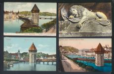 Luzern Schweiz Sammlung von 29 alten Ansichtskarten aus Nachlass