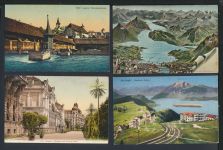 Luzern Schweiz Sammlung von 29 alten Ansichtskarten aus Nachlass