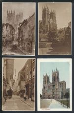 York Großbritannien Sammlung von 7 oft guten alten Ansichtskarten aus Nachlass