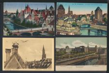 Strassburg Elsass Frankreich gute Sammlung 57 alte Ansichtskarten Lithos und mehr