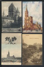 Strassburg Elsass Frankreich gute Sammlung 57 alte Ansichtskarten Lithos und mehr