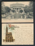 Strassburg Elsass Frankreich gute Sammlung 57 alte Ansichtskarten Lithos und mehr