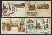 Strassburg Elsass Frankreich gute Sammlung 57 alte Ansichtskarten Lithos und mehr