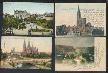 Strassburg Elsass Frankreich gute Sammlung 57 alte Ansichtskarten Lithos und mehr