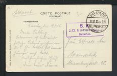 Militaria Ansichtskarte Beverloo Belgien Offiziere Kavalerie Pferde Soldaten Krieg