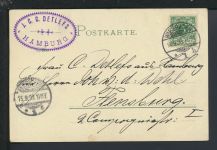 Litho Ansichtskarte Wiesbaden Hessen Königreich Preussen Adler Brustschild Hamburg