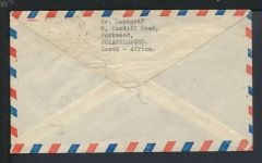 Flugpost Airmail Brief Südafrika Johannesburg Nördlingen Bayern