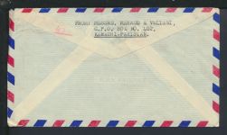 Flugpost Airmail R-Brief Pakistan Karachi Mainz Rheinland-Pfalz