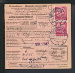 Bund Brief MEF Heuss Auslandspostanweisung Bad Salzuflen NRW Zürich Schweiz