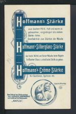 Litho Ansichtskarte Bremen Meierei Bürgerpark Reklame Hoffmann Stärke Katze siehe