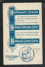 Litho Ansichtskarte Hamburg Hafen Reklame Hoffmann Stärke Katze siehe Rückseite
