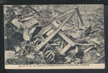 Katastrophe Miliotaria Ansichtskarte Frankreich Blamont Abgeschossenes Flugzeug