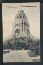 Zeppelin Ansichtskarte Leipzig Sachsen Völkerschlachtdenkmal Podsdam 1913