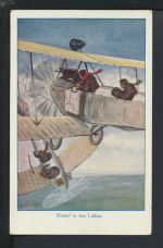 Ansichtskarte Flugzeug Luftkampf Feldpost Leipzig Sachsen Weißwasser