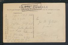 Ansichtskarte frühes Flugzeug Biplan Voisin Krieg Frankreich Doppeldecker Feldpost