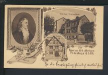 Ansichtskarte Weimar Thüringen 100. Todestag Schiller Göttingen Niedersachsen