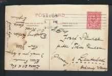 Zeppelin Weltkugel Globus Ansichtskarte Leeds Großbritannien Lauterbach Baden -