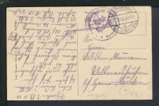 Ansichtskarte Frankreich Maubeuge Zeppelin Feldpost Woltmershausen Bremen